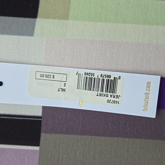 Trina Turk Multicolor Geometric Skirt Set Size 2 - Picture 4 of 6